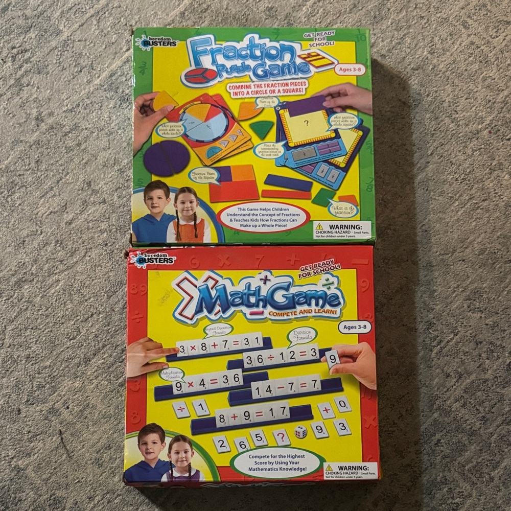 🎓 Educational Math & Fraction Learning Games – Bundle (Ages 3–8)